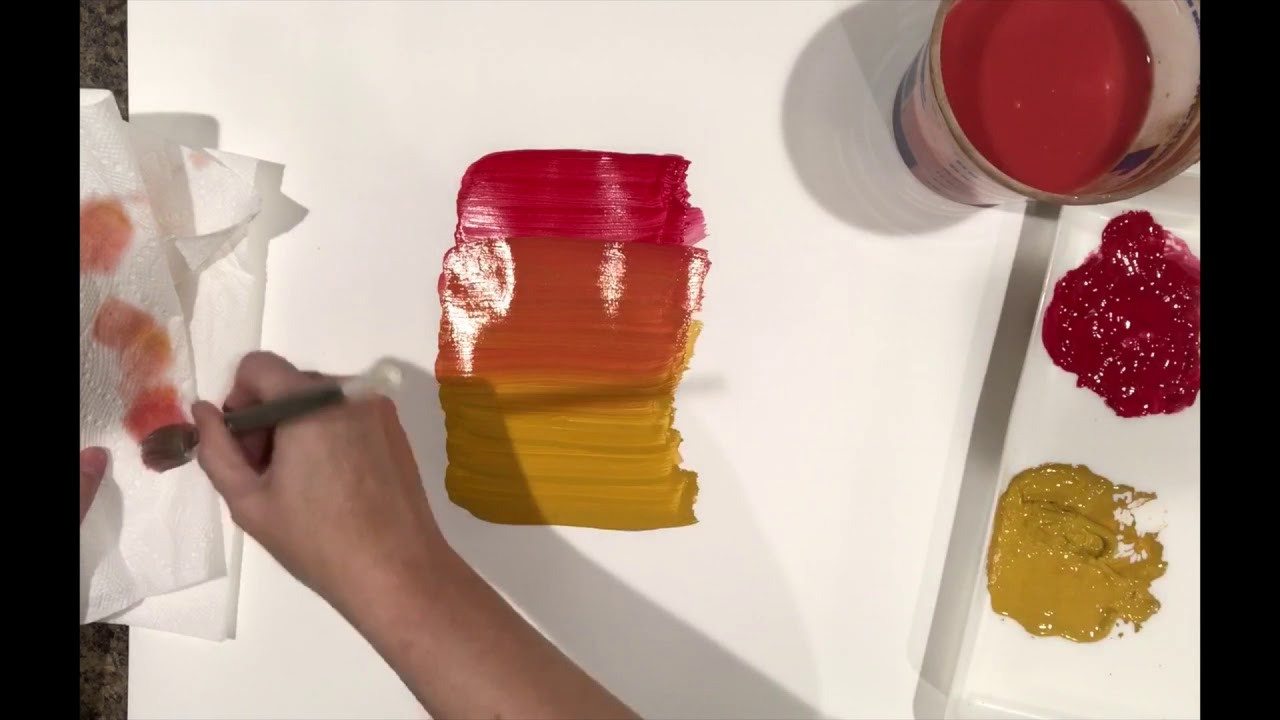 Blending Acrylic Paint Youtube