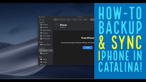 How to Backup & Sync your iPhone macOS Catalina 10.15!