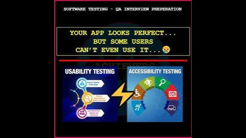 Usability vs Accessibility Testing ♿ | QA Interview Preparation in 30s | Software Testing #shorts