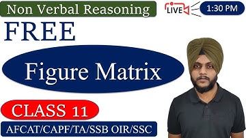 AFCAT 2023 1 Reasoning -  Figure Matrix || Non Verbal Reasoning || Class 11 #afcatreasoning