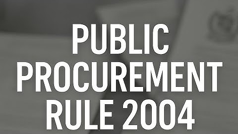 Public Procurement Rules |#1 #HaiderWarraich