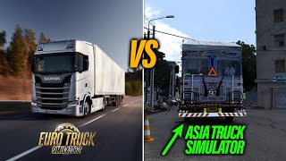 Euro Trucks Simulator 2  vs Asia Truck Simulator | ETS2 vs ATS