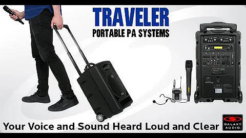 Galaxy Audio's Traveler TV8/TV10 All-Inclusive Battery Powered Portable Wireless PA Systems