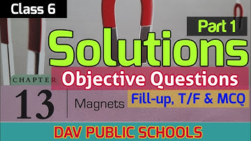 DAV class 6 Science chapter 13 Objectives