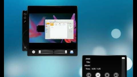 Now playing and video plasmoid