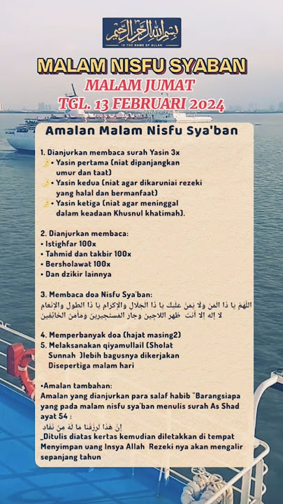 Amalan yg dianjurkan di malam Nisfu Syaban #short #shorts #motivation #islamic #quotes #doa