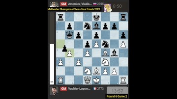 GM Maxime Vachier Lagrave Vs GM Vladislav Artemiev | Champions Chess Tour Finals | Round 6 Game 2
