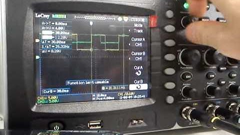 LeCroy WaveAce 224 - Screen flickering