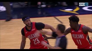 Anthony Davis ejected for first time in his career against the Timberwolves