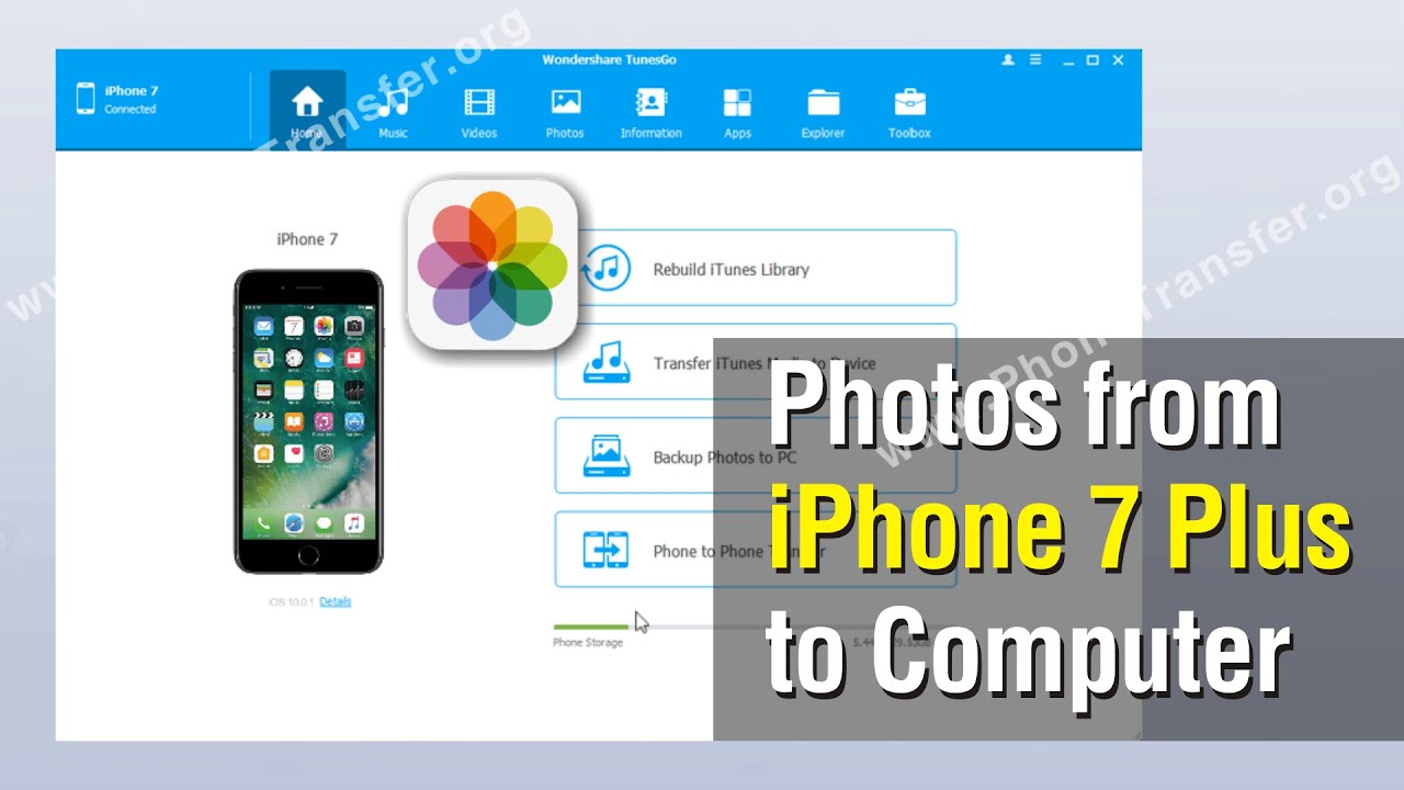 download photos from iphone 7 to pc