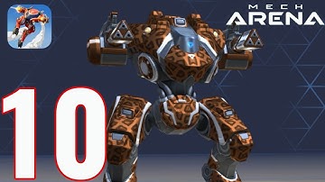 Mech Arena: Robot Showdow‪n‬ - Gameplay Walkthrough Part 10 - Jungle Leopard Paragon (iOS, Android)