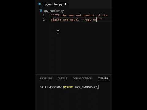 spy number #python