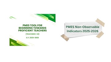 PMES NON-CLASSROOM OBSERVABLE INDICATORS S.Y. 2025-2026 FOR TI - TIII W/ CLEAR EXPLANATION & SAMPLES