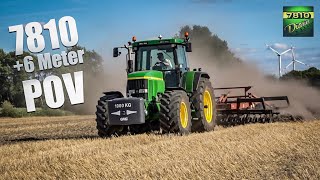 John Deere 7810 + 6m Gregoire Besson - Hard Work Sound!