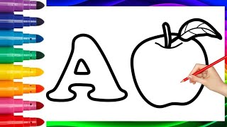 Fun Alphabet Drawing and Coloring | Learn ABC with Colors for Kids