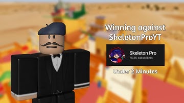 Winning against SkeletonProYT Under 2 Minutes | Roblox Arsenal