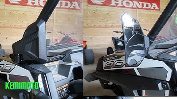 Installing Kemimoto side mirrors on our Polaris RZR!