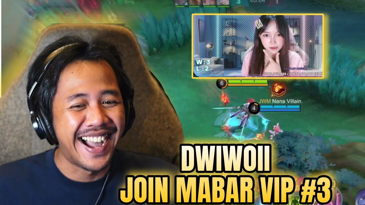 DWIWOII JOIN MABAR VIP #3 - KAKANYA TERKAGUM-KAGUM DAN TERHERAN-HERAN 😱😱 - Mobile Legends