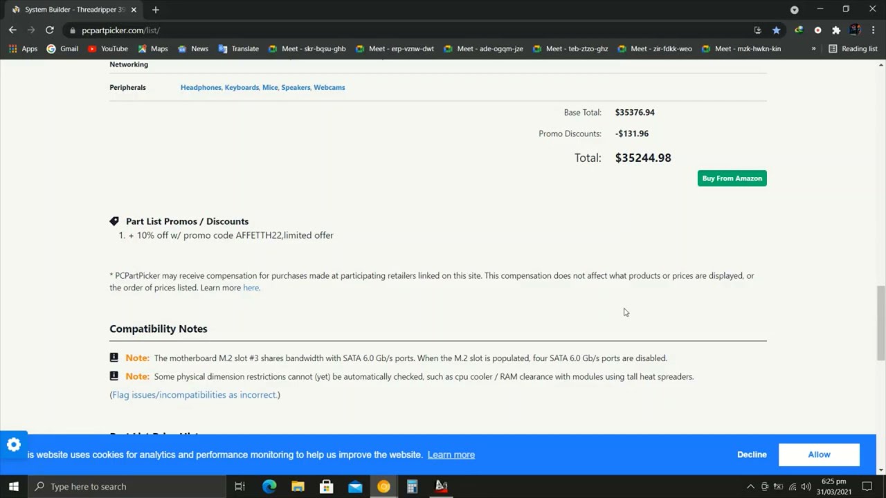 Trying to make the most expensive pc on pcpartpicker ( $ 10,000)