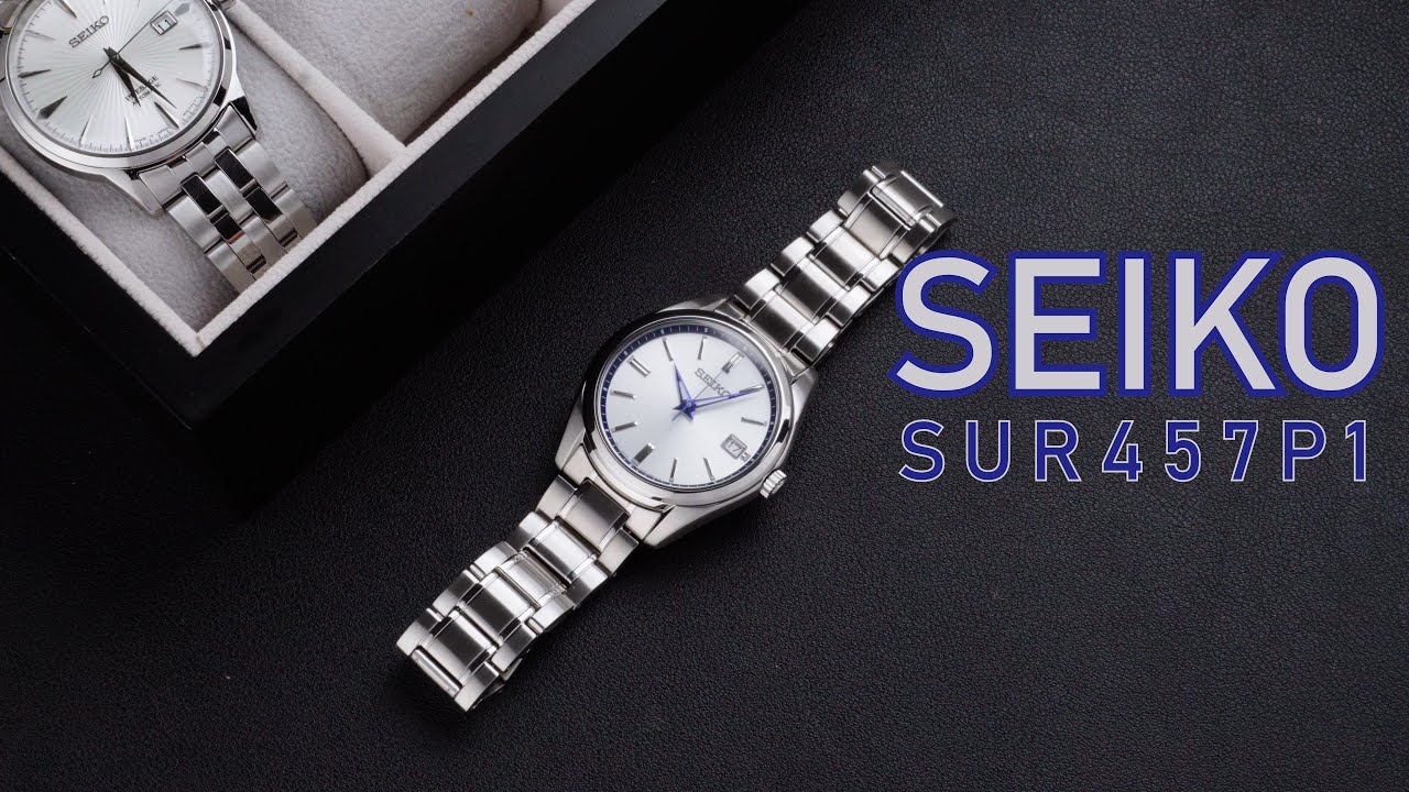 Đồng hồ Seiko SUR457P1 - Nam - Kính Sapphire - Quartz (Pin) - Dây Kim Loại  - Mặt Số 