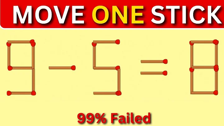 🧠💥 Only 0.1% Can Solve This! Move ONE Stick to Fix the Equation!