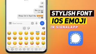 How to add stylish FONT, Emoji in Signal App ⚡ screenshot 5