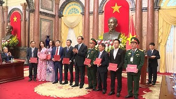 Chủ tịch nước Trần Đại Quang gặp mặt Đoàn đại biểu "Doanh nghiệp hội nhập và phát triển năm 2016"