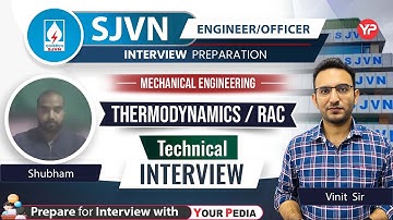 Thermodynamics/ RAC Technical Mock Interview for SJVN ET | Mechanical Engg |  Prepare with YourPedia