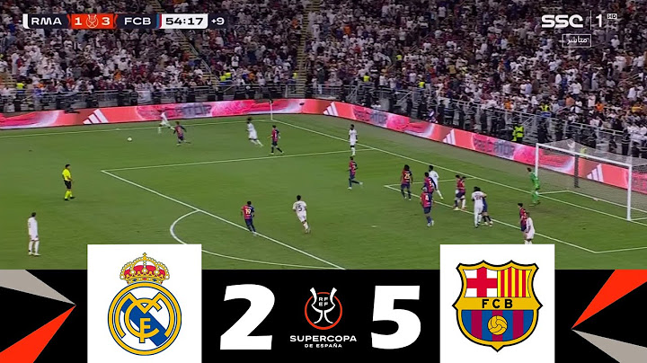 Real Madryt kontra FC Barcelona [2-5] | Finał Supercopa de España 2025 | Najważniejsze momenty meczu