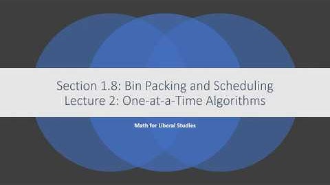 Math for Liberal Studies - Lecture 1.8.2 One-at-a-Time Algorithms