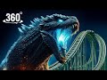 Godzilla’s Minus One Movie VR Roller Coaster (4K 360° video)
