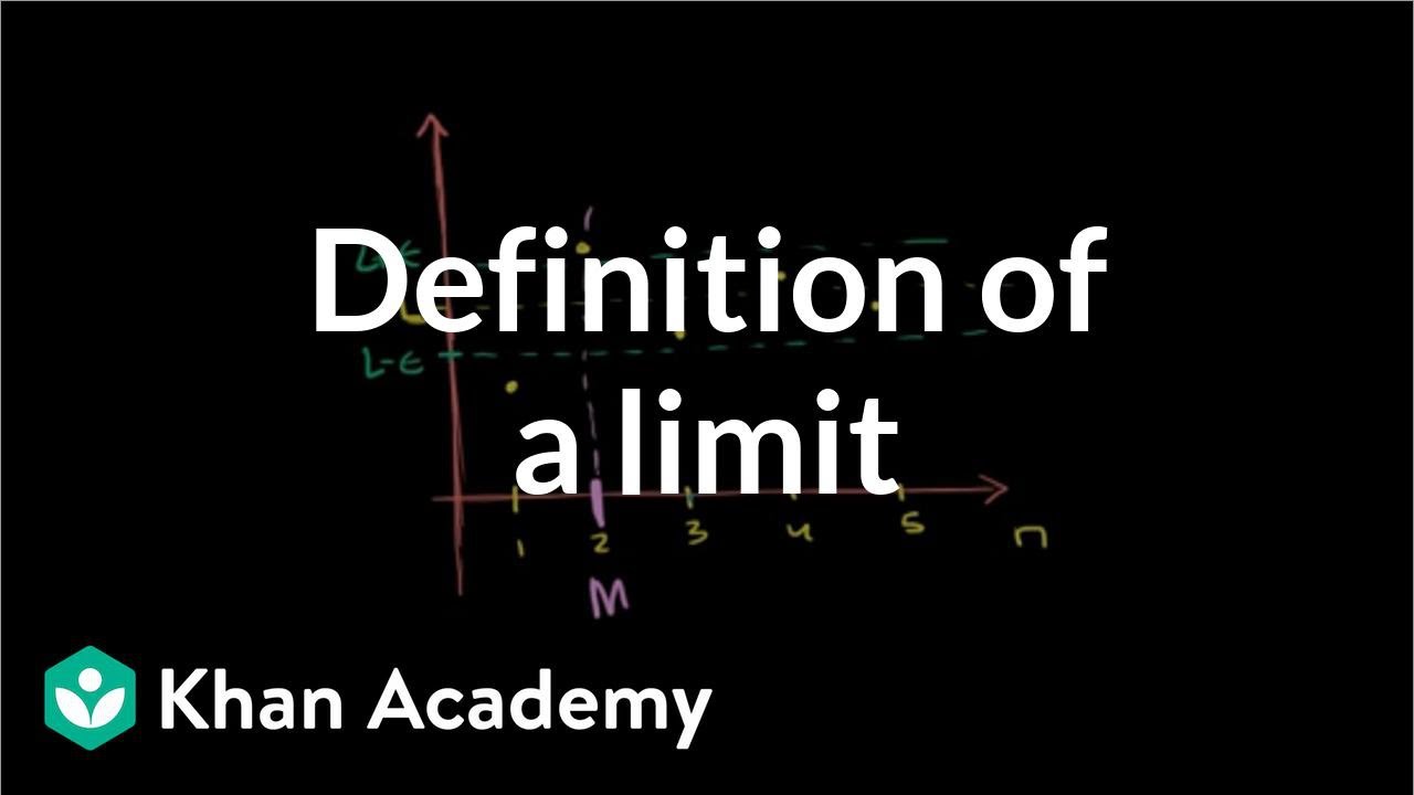 Formal definition for limit of a sequence | Series | AP Calculus BC | Khan Academy