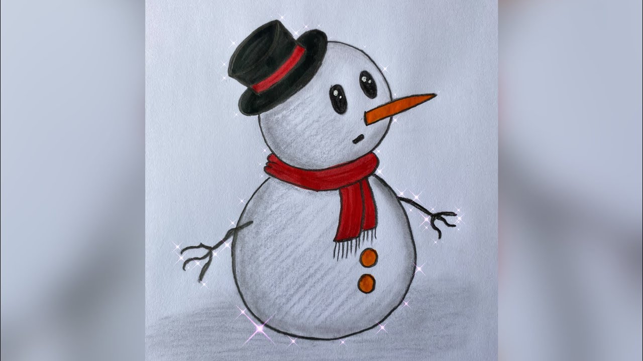 Sketchy Snowman by MM Anderson