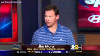 Coach jim mora interview (cbs sports central with jim hill)