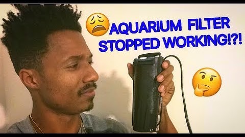 HOW TO FIX AN AQUARIUM FILTER THAT STOPS WORKING!!!