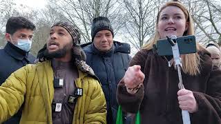 Gets Smashed Again! Siraj and Christian Lady Speakers Corner