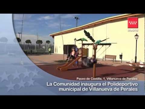 Inaugurado el nuevo polideportivo de Villanueva de Perales construido con el Plan PRISMA cristina cifuentes marido