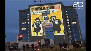 Montpellier : Des Unes de «Charlie Hebdo» projetées sur l'hôtel de région