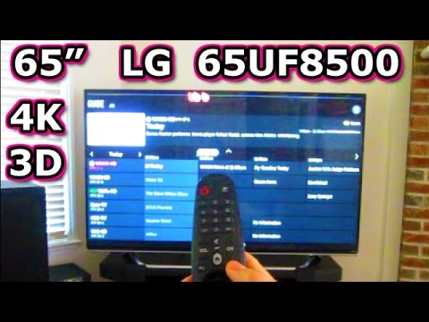 65" LG 65UF8500 4K 3D TV Unboxing + Review 60UF8500 LED IPS 65UH8500 backlight