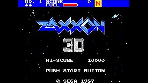 (Real 3D) Zaxxon 3-D - Master System Longplay (FM) (Sega Scope 3D)