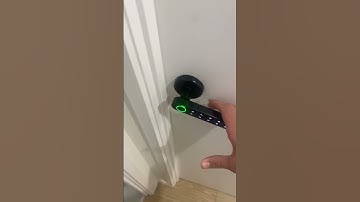 How do you open this doorhandle? #doorhandle #fingerprint #foryoypage