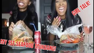 My FIRST Seafood Boil Mukbang + Girl Talk (FUNNY AF!) | MayaTaughtYou