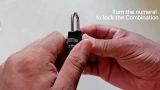 HOW TO RESET UP THE COMBINATION CAR ROOF BAG LOCK