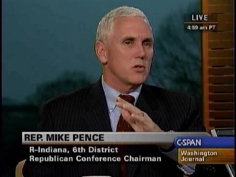 Pence Discussing Spending Limit Amendment on "Wash...