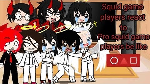 Squid game players react to Pro squid game players be like