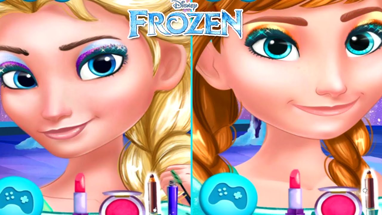 Frozen Prom Makeup Design Disney Princess Elsa and Anna 