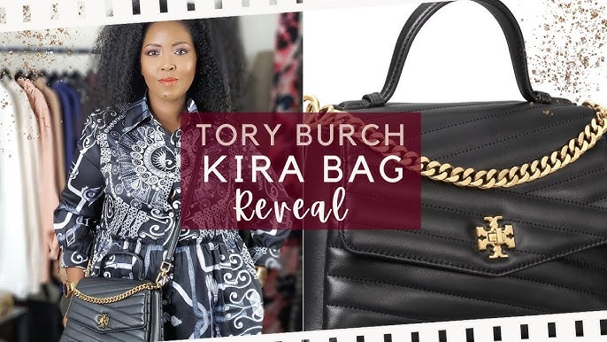 Tory Burch Kira Chevron Top Handle in Grey Heron Unboxing and What fits  (The Best Top Handle Bag) 