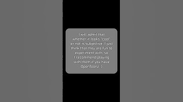 USE EFFECTS...if you want...