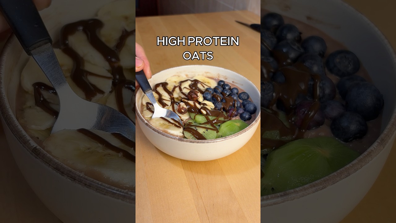 The most delicious high protein oats, ready in 5 minutes #lowcalorie #recipe #cutweight