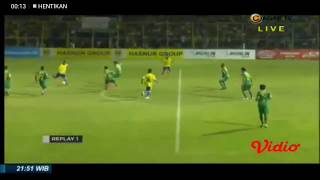 Gol Kedua Barito Putera Oleh Matias Cordoba - Liga Gojek Barito Putera vs Sriwijaya FC